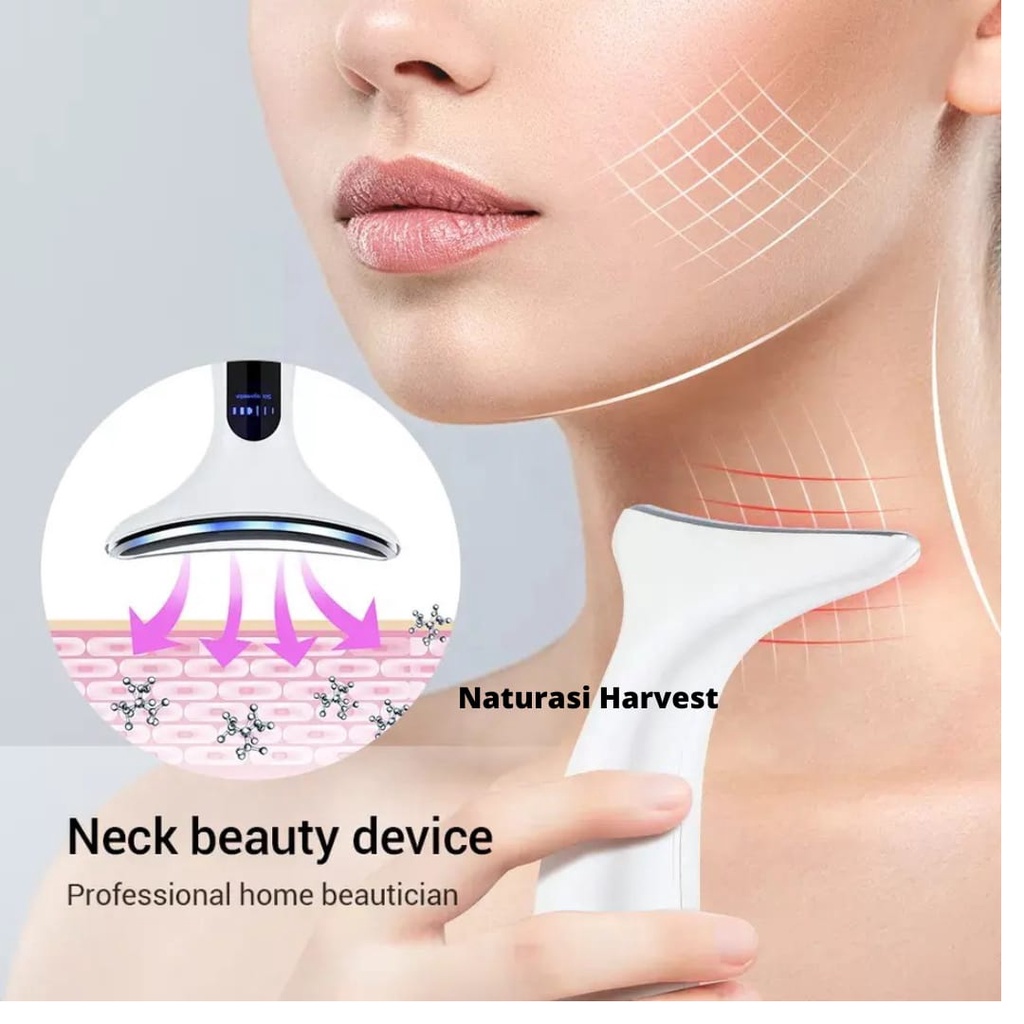 Alat pengencang wajah leher setrika muka anti kerut 4in1 penirus dagu double chin