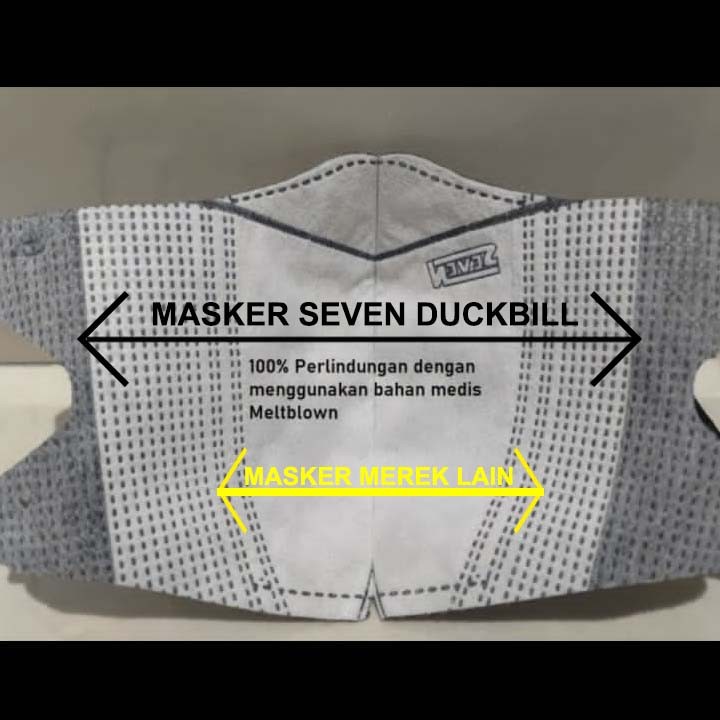 Gigikbunga Masker Seven Duckbill 4Ply 50Pcs