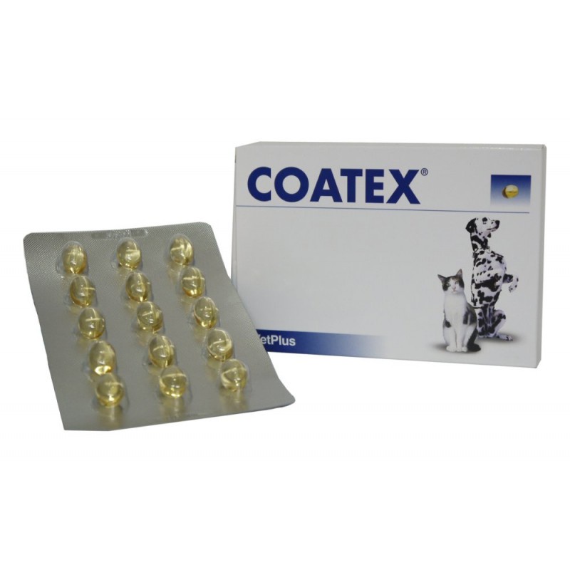 COATEX EFA Capsule Vetplus Cat &amp; Dog - Suplement Penumbuh Bulu &amp; Kulit untuk Anjing dan Kucing