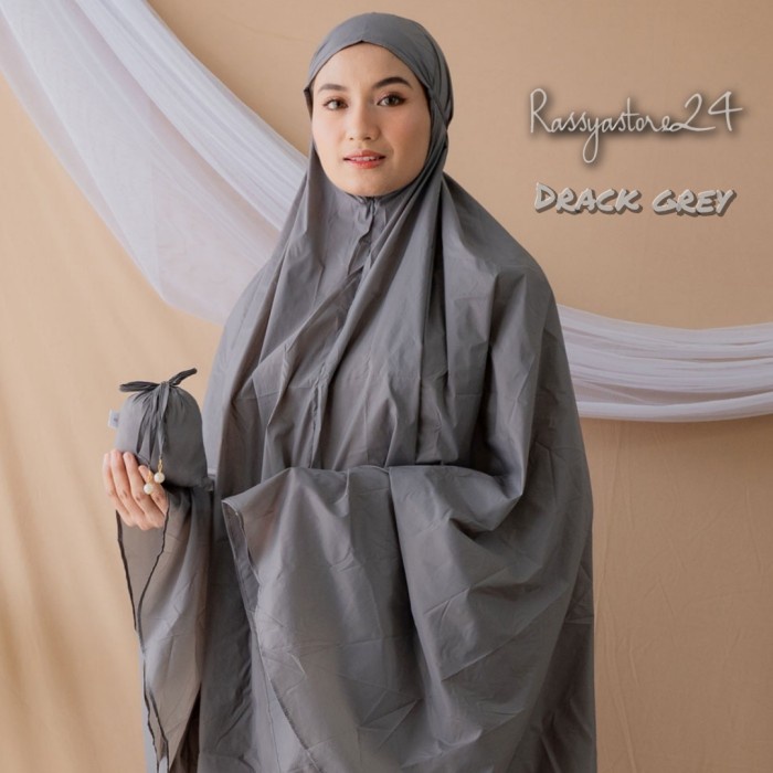 Mukena Alif Travel Mini Korea Silky Perasut Premium Mukena Travel
