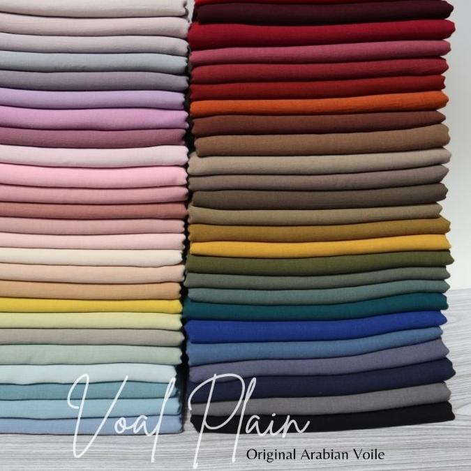 ☈ Voal Plain 140 | Voal premium | Hijab Voal | Jilbab Voal Premium | Original Arabian Voal | Voal Ju