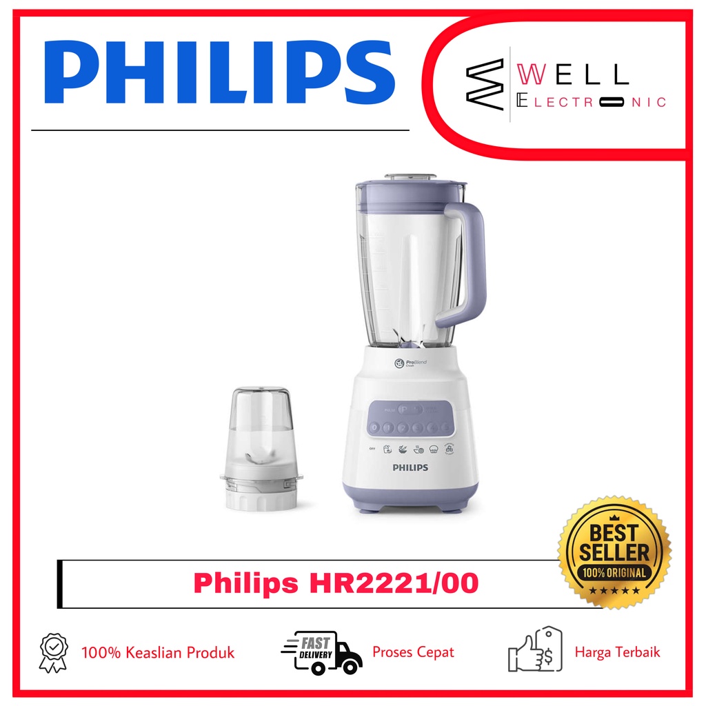 PHILIPS HR2221/00 BLENDER HR 2221 PLASTIK/MIKA - LAVENDER