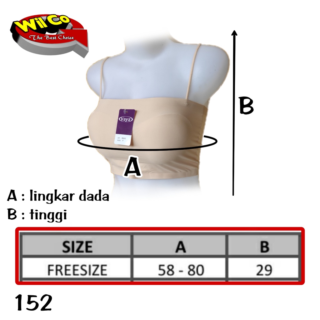 K152 - BRA/BH KEMBEN BUSA PAKAI TALI  BRALETTE VAYA ALL SIZE