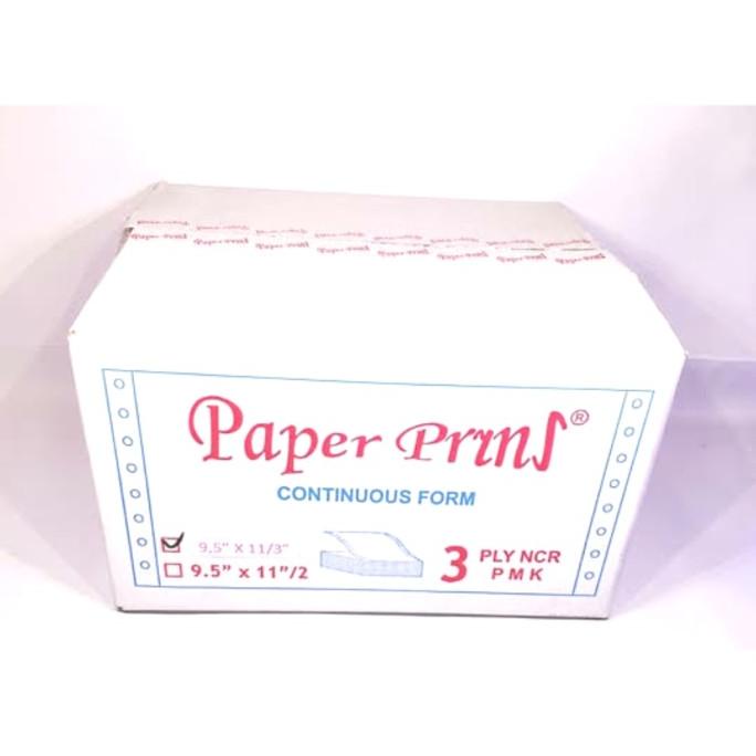 

Paper Print Continous Form 9.5 X 11" 3 Ply 3 Rangkap Full