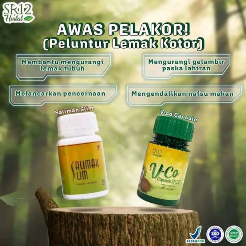 PELAKOR SR12 , SALIMAH SLIM DAN VICO CAPSUL obat diet herbal / penurun BB