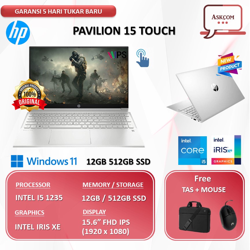 Laptop HP Envy X360 15 Touch RYZEN 5 5625 16GB 1TB SSD VEGA7 W11 15.6FHD IPS