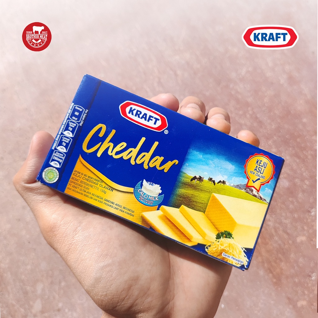 Kraft Keju Cheddar Hi-Calcium 150gr, Halal