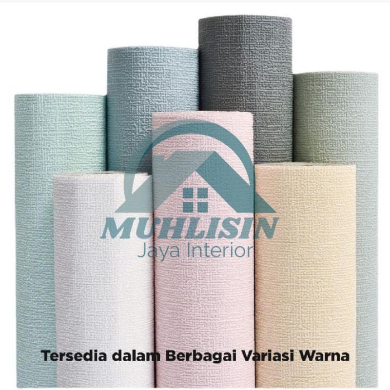 Promo Wallpaper Linen Foam 3D Motif Kulit Jeruk