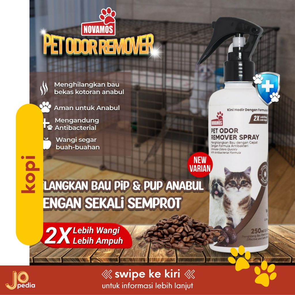 NOVAMOS Penghilang Bau Kotoran Kucing Anjing Spray Kandang Kencing Pup Poop Anti Bakteri