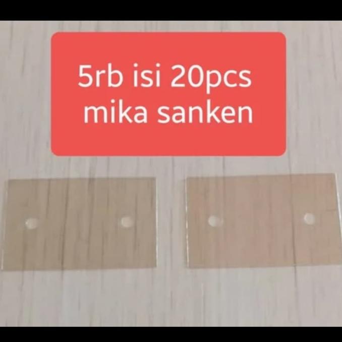 mika transistor sanken / mika sanken / isolator mika transistor sanken muri33l Murah
