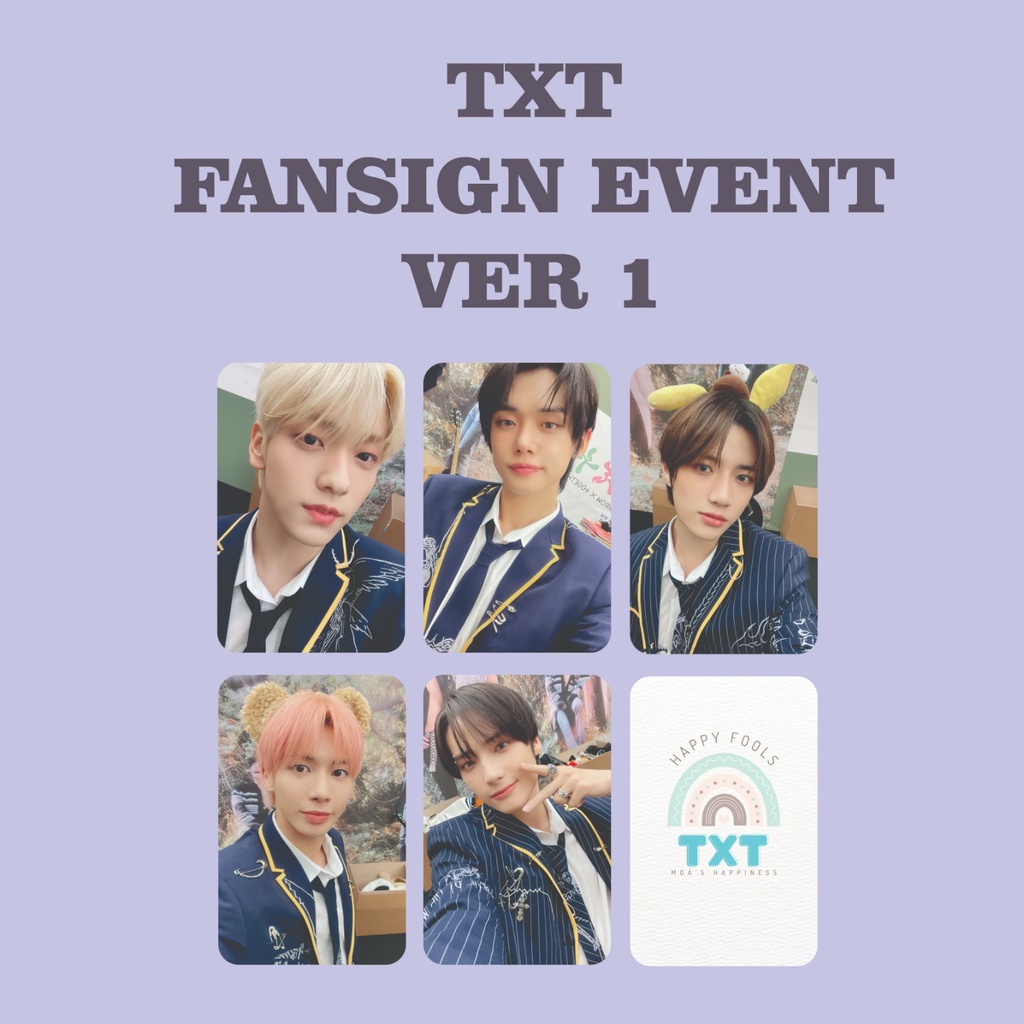 PHOTOCARD TXT TEMPTATION FANSIGN EVENT