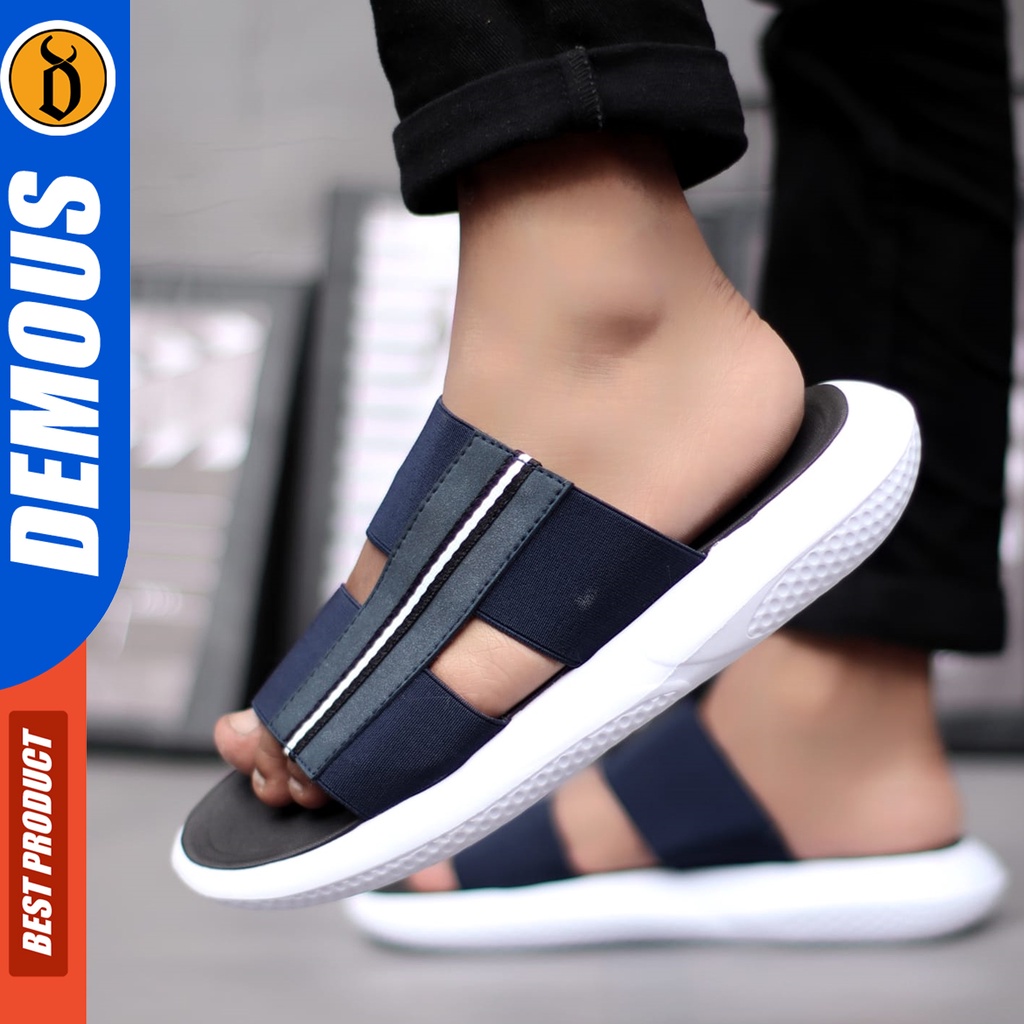 DEMOUS Hendrix - Sandal Slide Pria Sendal Slop Casual