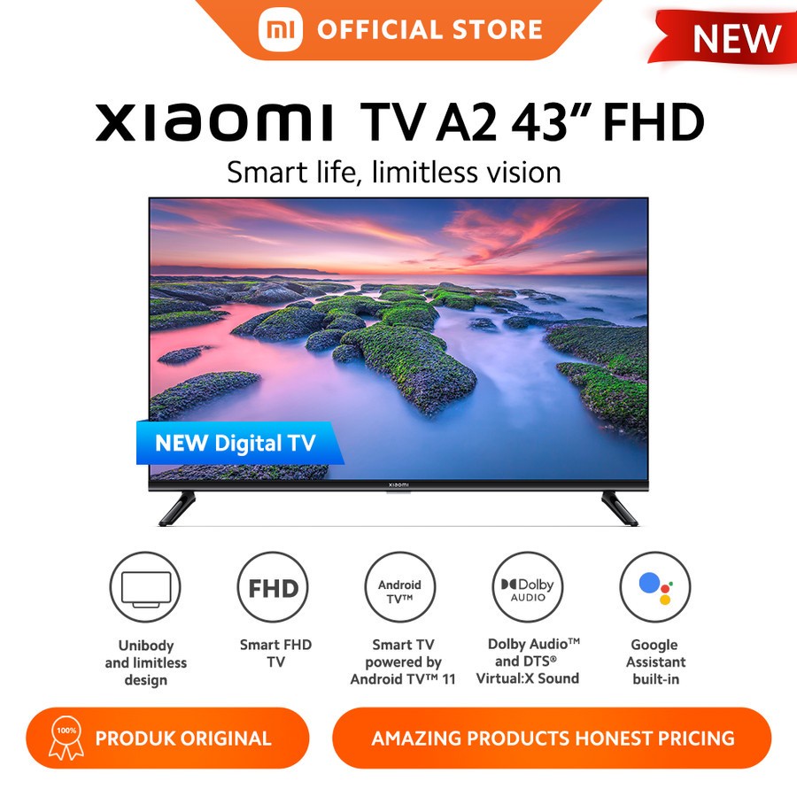 LED TV XIAOMI 43" 4A SMART TV RESMI