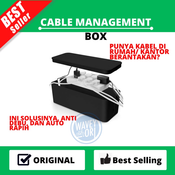 

Terlaris Cable Management Box - Kotak Organizer Kabel- Tersedia 3 Varian