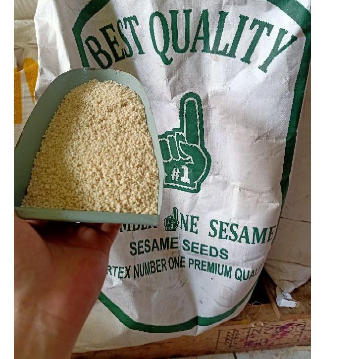 

Stock ready Wijen Putih Import 1kg kilo Sesame Seed Premium Quality Fresh Onde Onde DLL