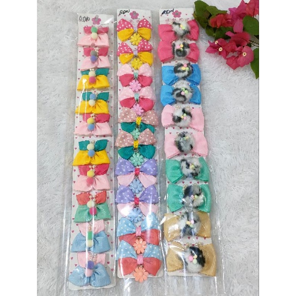 Jepit pita motif lucu juntai isi 1pcs