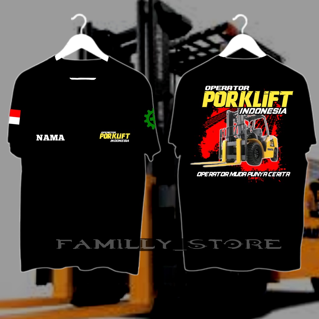 KAOS FORKLIFT INDONESIA/KAOS FORKLIFT TERBARU/KAOAS FORKLIFT TOYOTA/KAOS CUSTOM