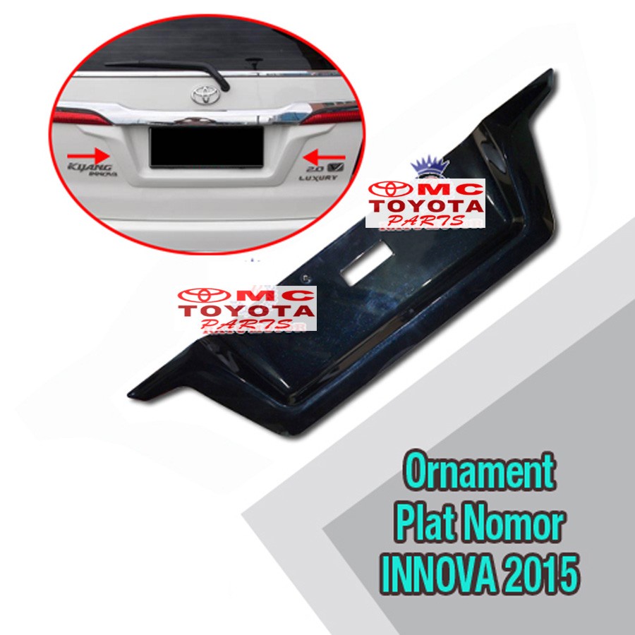 List ornament Tatakan Plat Nomor Belakang Innova Grand PZ057-0K506-TM