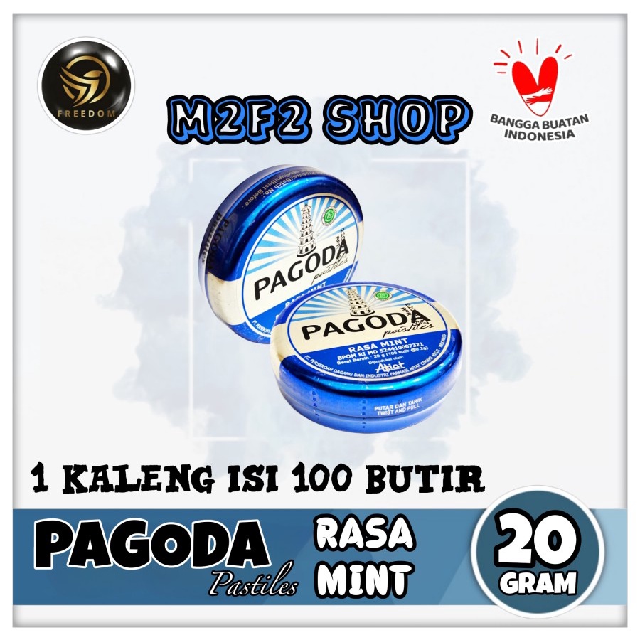 

Permen PAGODA Pastiles Original Rasa Mint Kaleng - 20 gr (Kemasan Satuan)