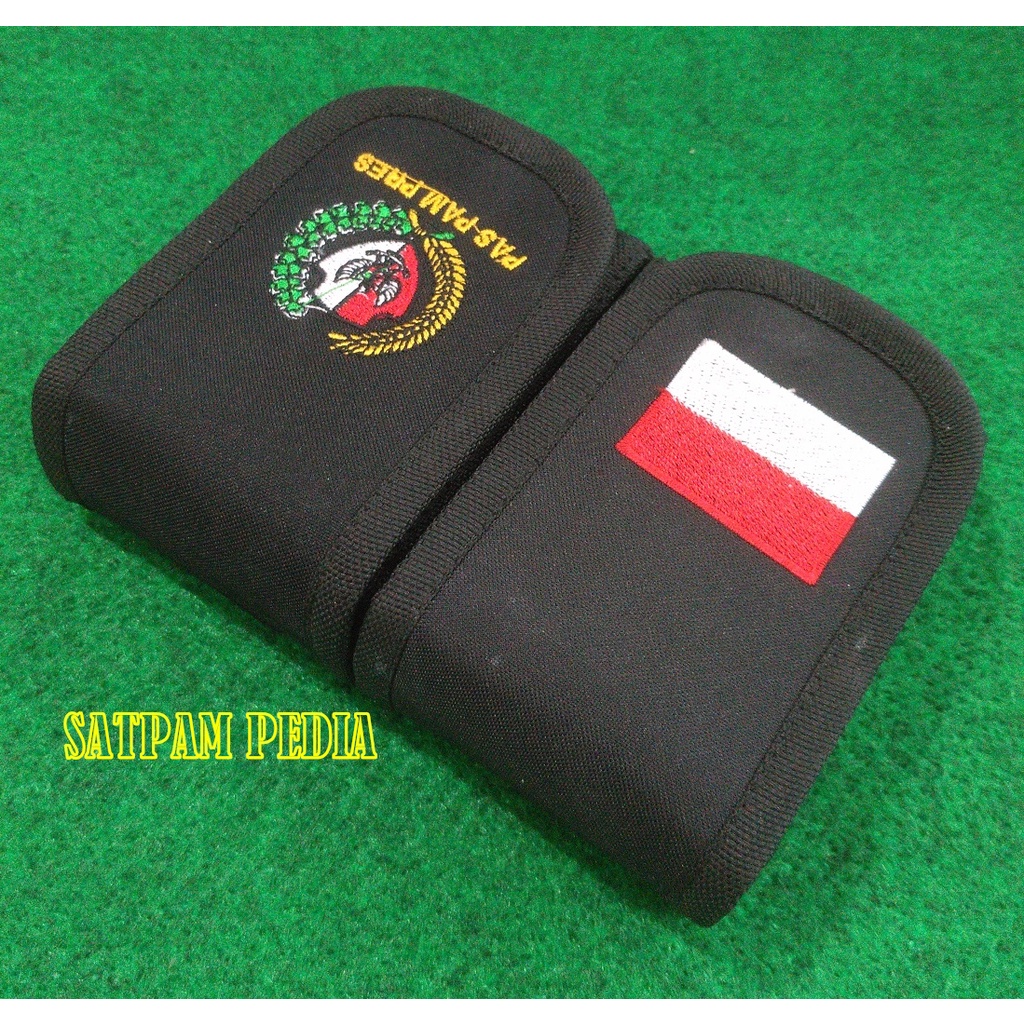 Tempat HT Borgol Kanvas Double Logo - Sarung HT Borgol Magasen