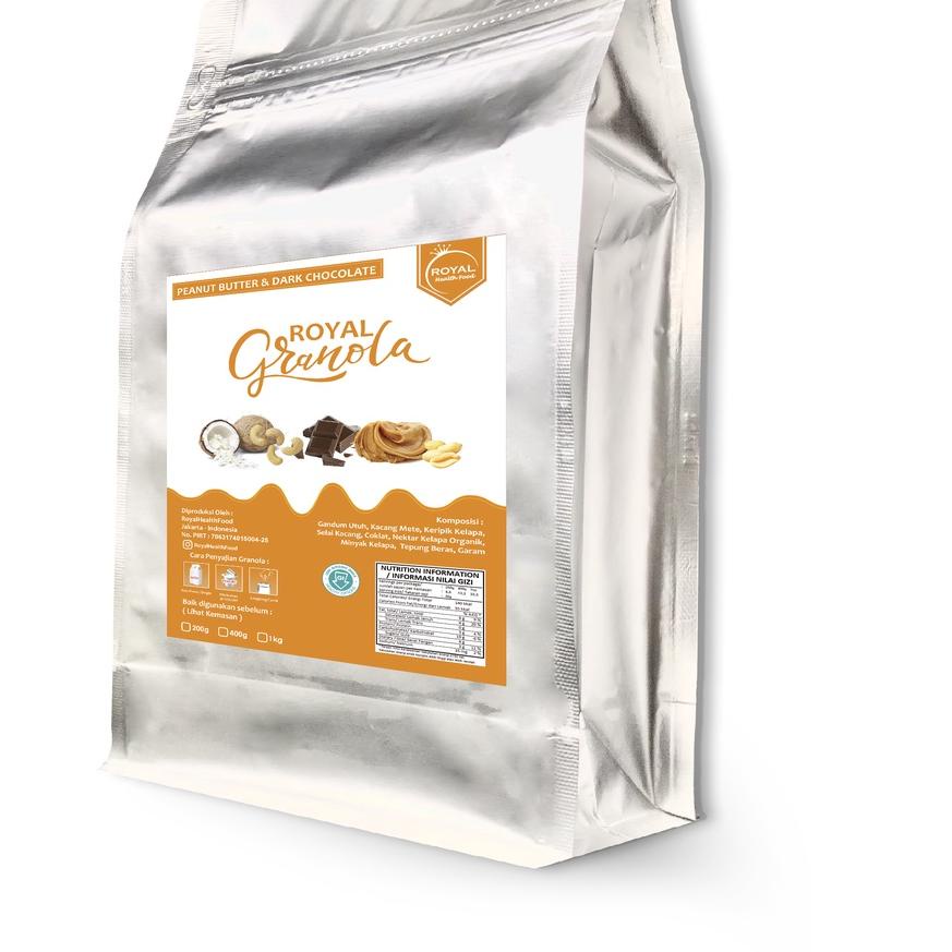 

✩ ROYAL Granola 400 GR PEANUT BUTTER & DARK CHOCOLATE ➱