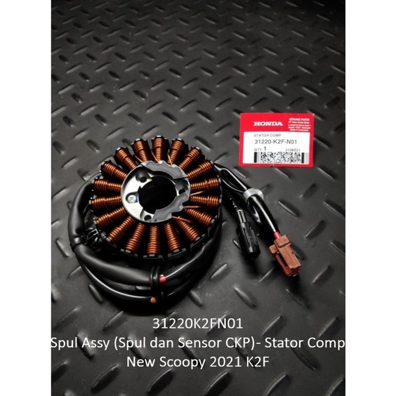 31220K2Fn01 Spul Dan Sensor Ckp - Stator Comp New Scoopy K2F Best Produk