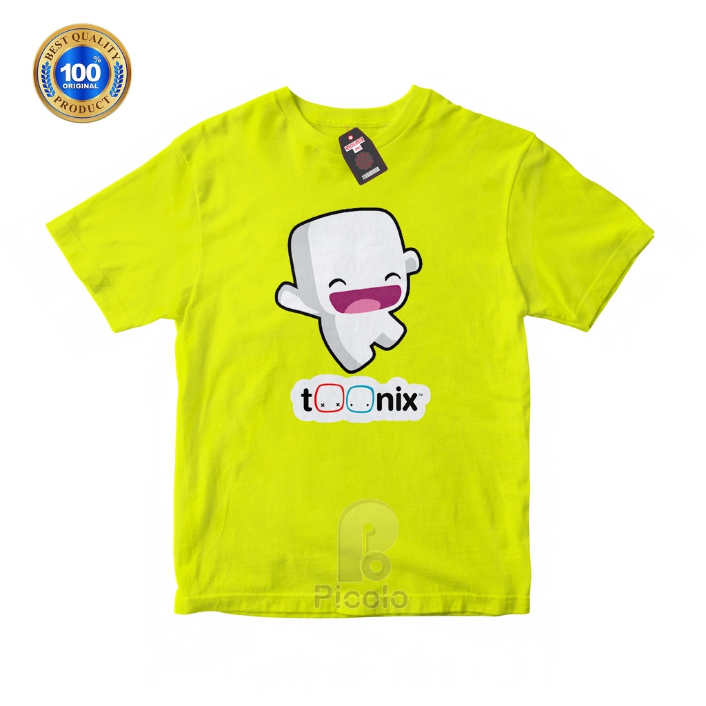 (FREE NAMA) BAJU KAOS ATASAN ANAK MOTIF KARTUN/GAME TOONIX UNISEX Bahan COTTUN