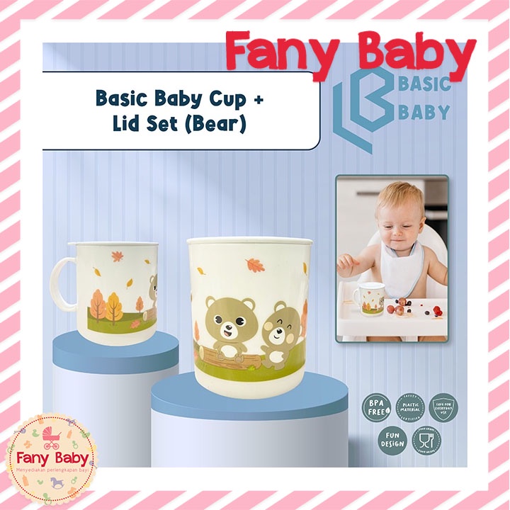 BASIC BABY CUP + LID SET GELAS + TUTUP