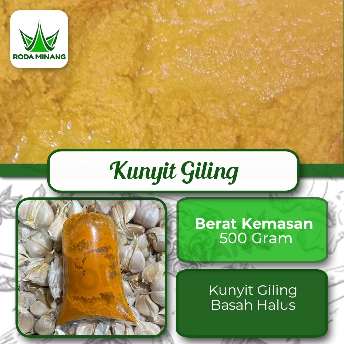 

Kunyit Giling Halus Kunir Bumbu Basah Asli Tanpa Pengawet 500 Gram