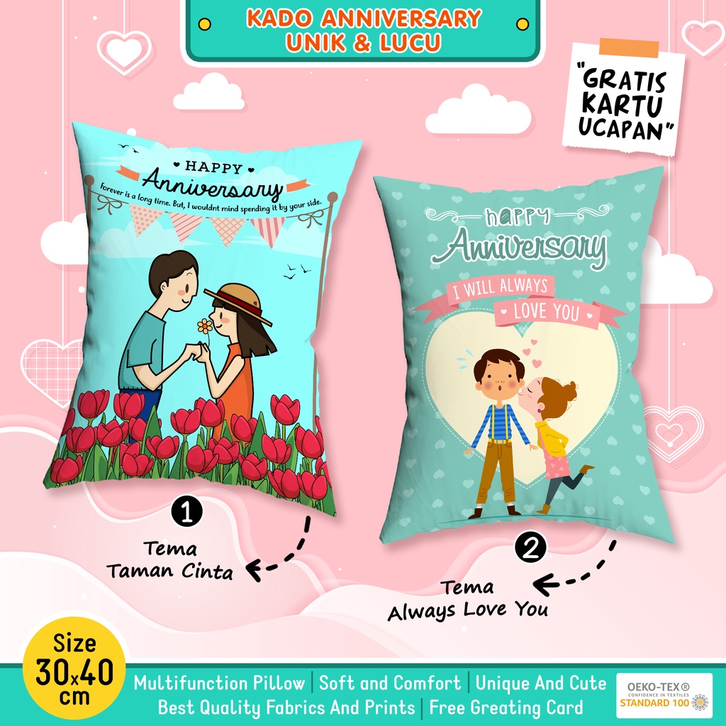 Kado Anniversary Cewek Cowok Pernikahan Pacar Gratis Kartu Ucapan