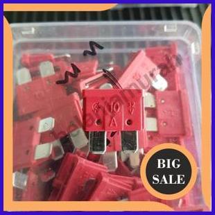 suku cadang Sekring Colok Tusuk Keramik Merah 10A 140ZZ3