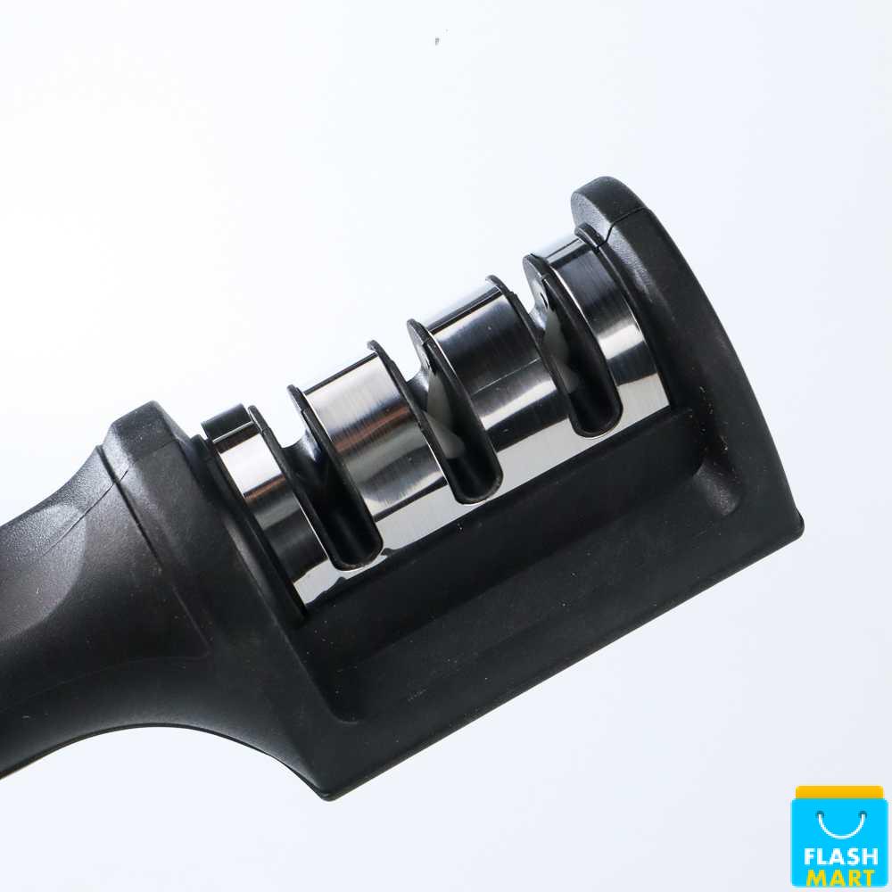 Flashmart Pengasah Pisau Dapur Knife Sharpener 3 Slot - DL-685