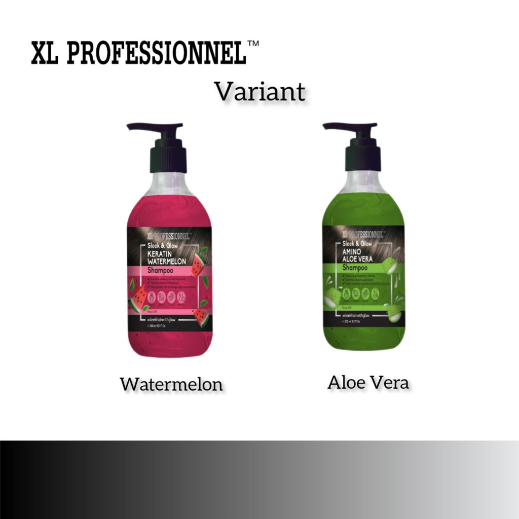 XL PROFESSIONNEL Sleek &amp; Glow Shampoo 300mL WATERMELON