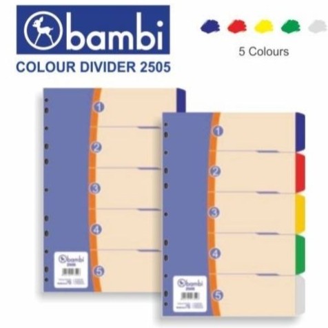 

Terlaris Pembatas / Divider Bambi Folio - 5 Warna 2505
