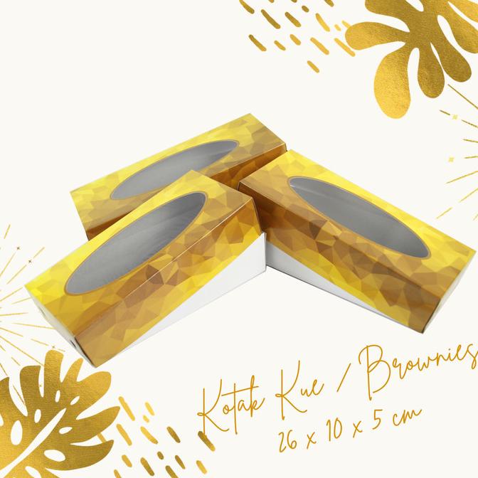 

NEW Kotak / dus / box kue Serbaguna brownies, coklat, bolu 26x10x5cm