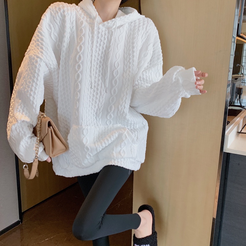 XIAOZHAINV Korean Style Lengan Panjang Sweater Oversize Hoodie Wanita