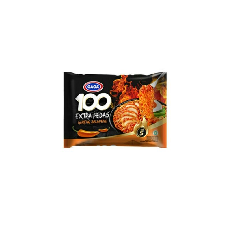 Gaga Mie Goreng 100 Extra Pedas Jalapeno85G