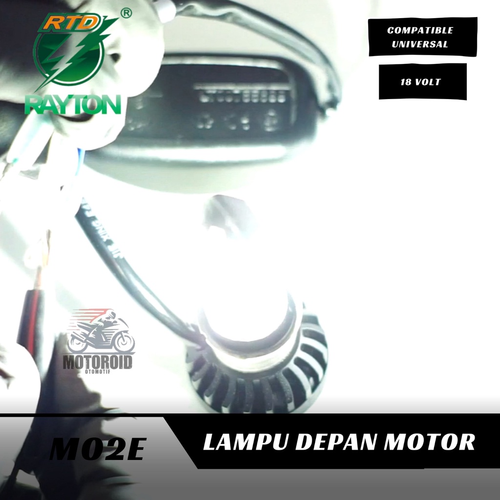 RAYTON Lampu Motor Led M02E 6 Sisi Headlamp 6 Mata Universal Motorcycle AC