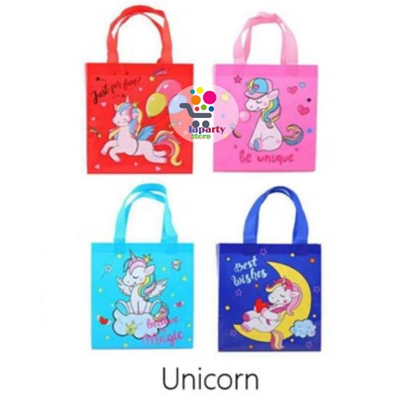 

Tas Souvenir ulang Tahun Anak / Goodie Bag / TAs Ulang Tahun Unicorn-S