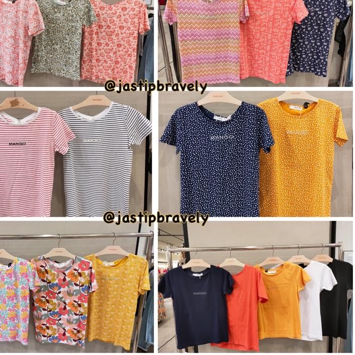♬ SALE‼️MANGO LOGO KAOS/T-SHIRT CEWEK ORIGINAL STORE ✱