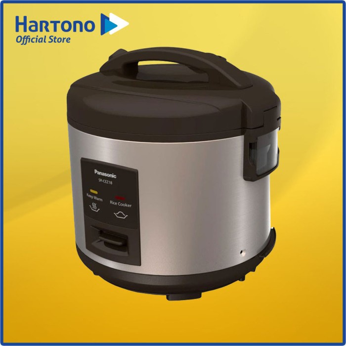 Panasonic SR-CEZ18 Penanak Nasi 1.8L - Silver, Gold-Brown, Pink