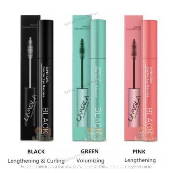 (COD)Lameila mascara 3D Keriting Tebal Tiga Warna Maskara