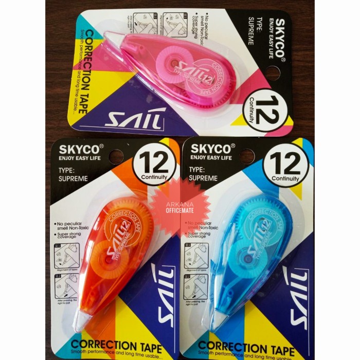 

Correction Tape 12 Mtr Skyco Supreme Per Pack