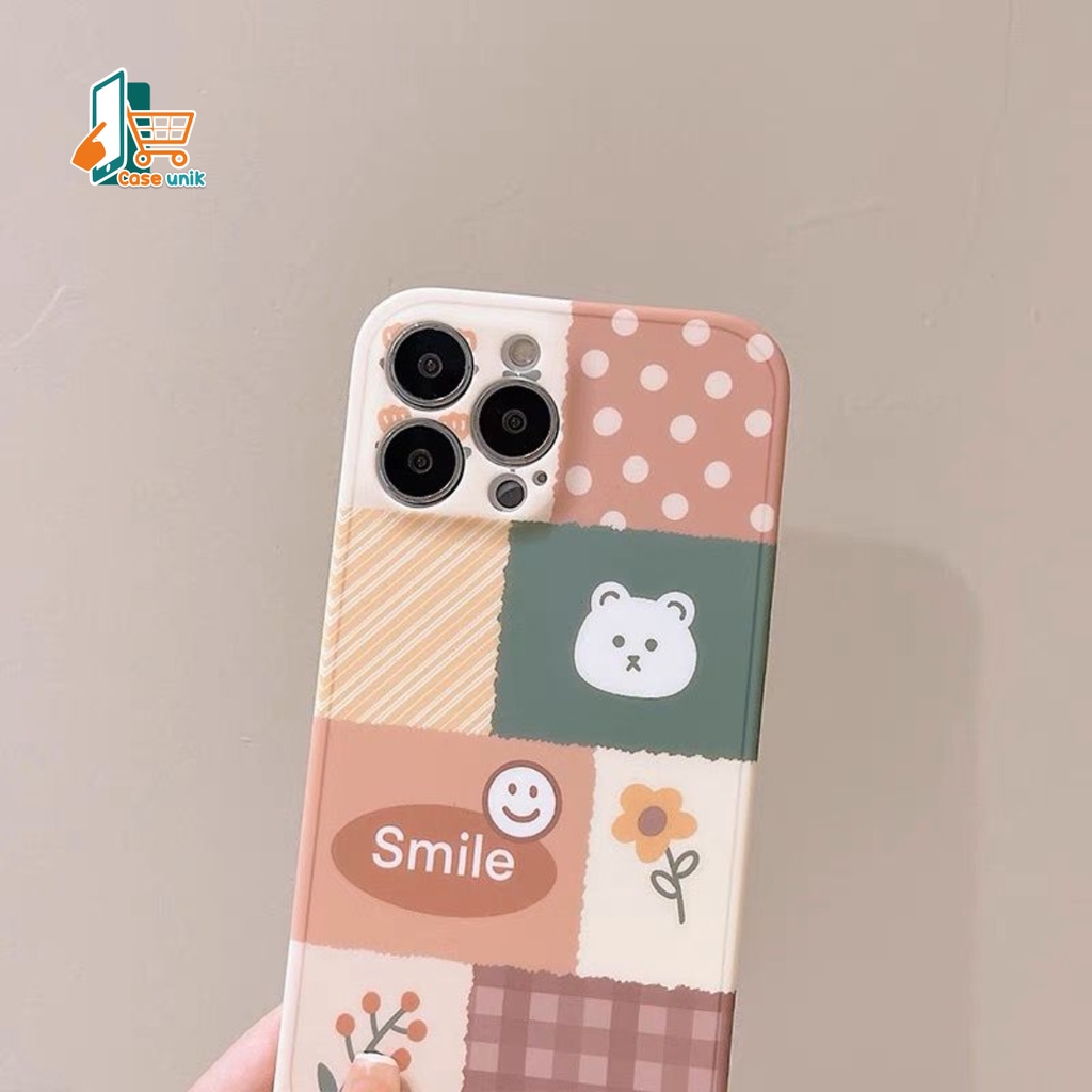 SS123 SOFTCASE SWEET BEAR FOR IPHONE 6 6S 6+ 6S+ 7 8 SE 7+ 8+ X XS MAX XR 11 12 13 14 PRO MAX CS5023