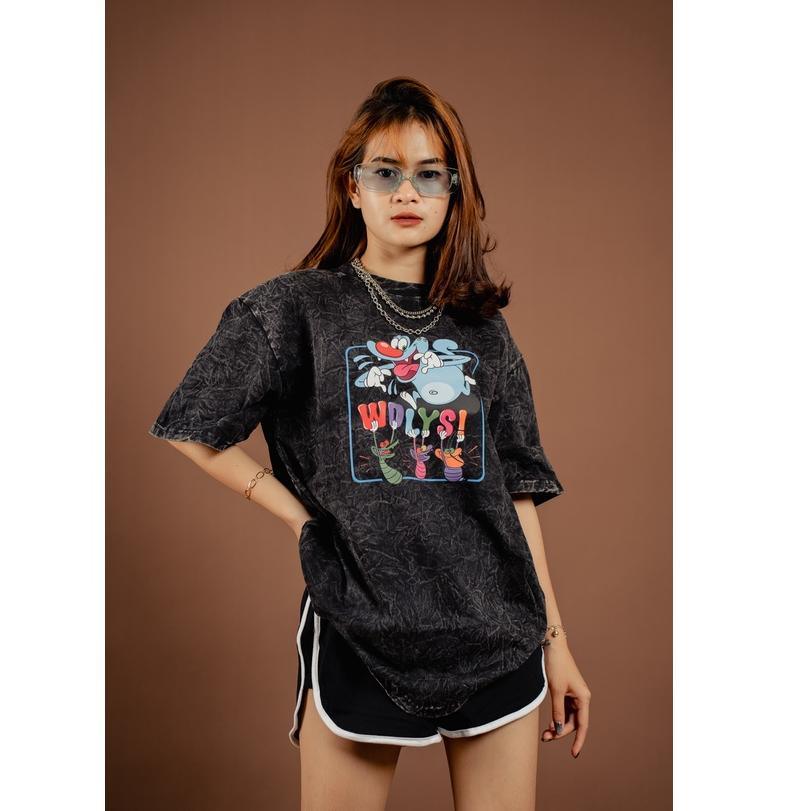 BIG SALE Woodlays Tshirt Oggy Washing Oversized