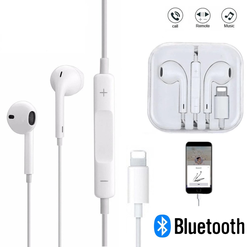 Handsfree Earphone for iP 7 8 Plus / X XR XS Max / 11 12 13 14 Pro Max - Headset Lightning