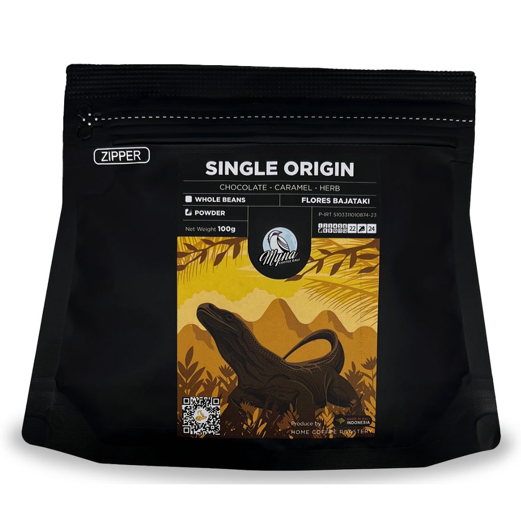 

Myna Coffee - SINGLE ORIGIN - Flores Bajataki - Pouch