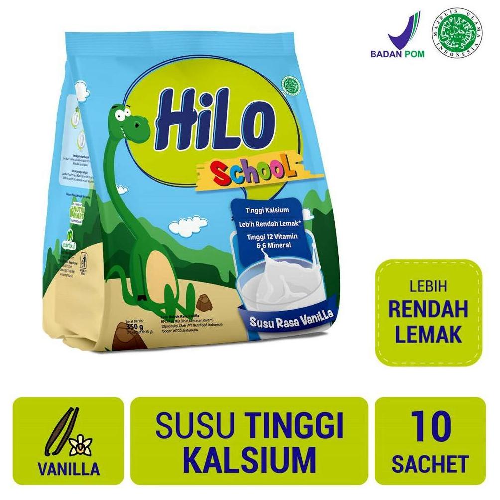 

Terlaku... HiLo School Susu Vanilla Gusset 350 gram (10 Sachet) - Susu Tinggi Kalsium