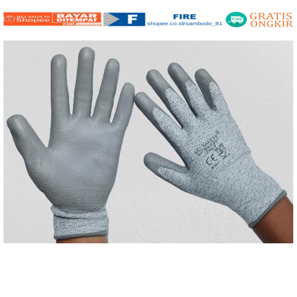 Kontruksi Welding Proyek bengkel Pengaman kerja Safety Gloves Kontruksi Welding Proyek bengkel Level 5 Tebal Sarung Tangan 4543 Anti Potong Cut Resistant safety Gloves