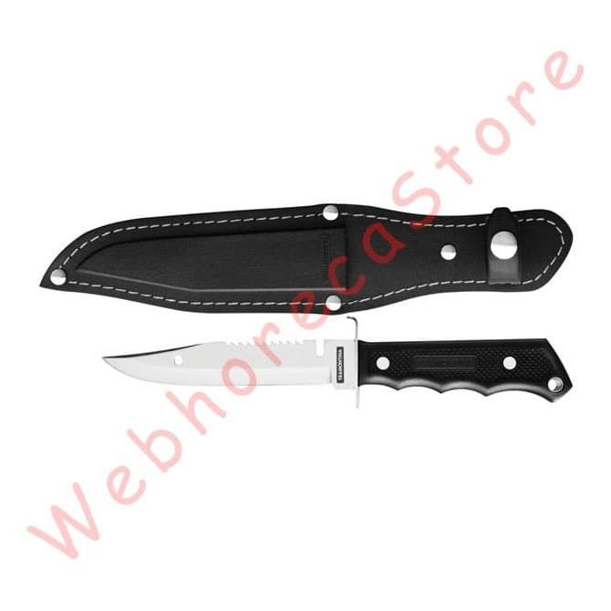 Tramontina Bowie Fish Camping Knife 5" w Cover / Pisau Komando Outdoor